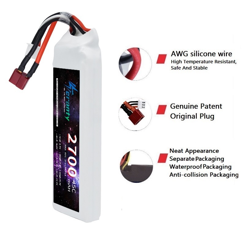 1/3PCS 2S 7.4V Lipo Battery 27 - Drone Rc Link 评论和价格
