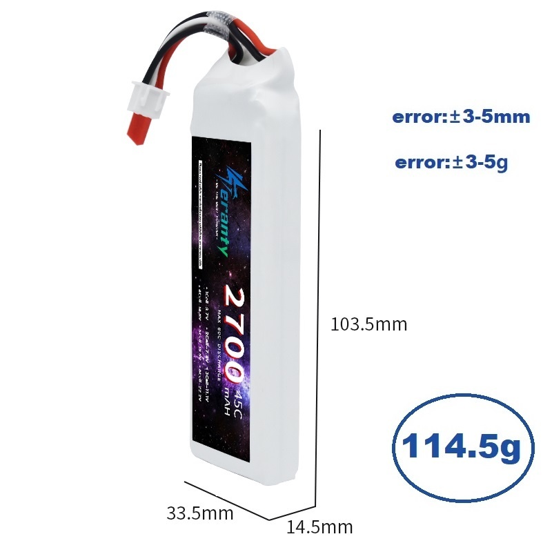 1/3PCS 2S 7.4V Lipo Battery 27 - Drone Rc Link 评论和价格