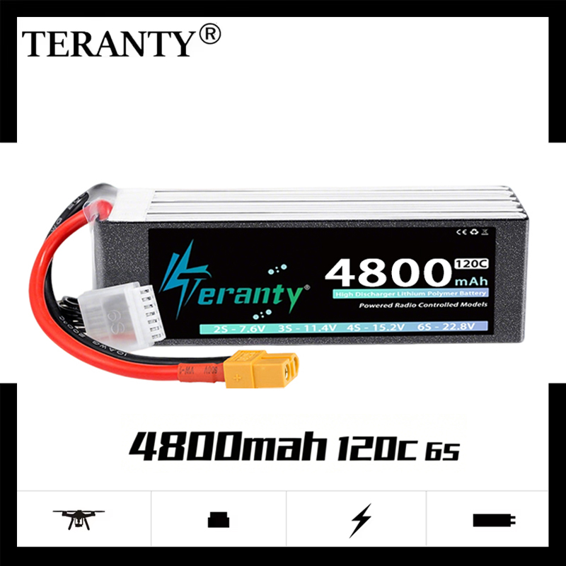 TERANTY 6S 4800mAh Lipo Batter - Drone Rc Link 评论和价格
