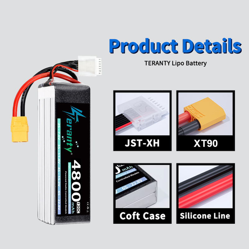TERANTY 6S 4800mAh Lipo Batter - Drone Rc Link 评论和价格