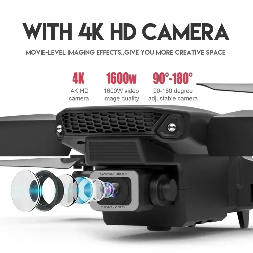 New E88 Pro Wifi Fpv Drone Wit - Drone Rc Not Connected 评论和价格