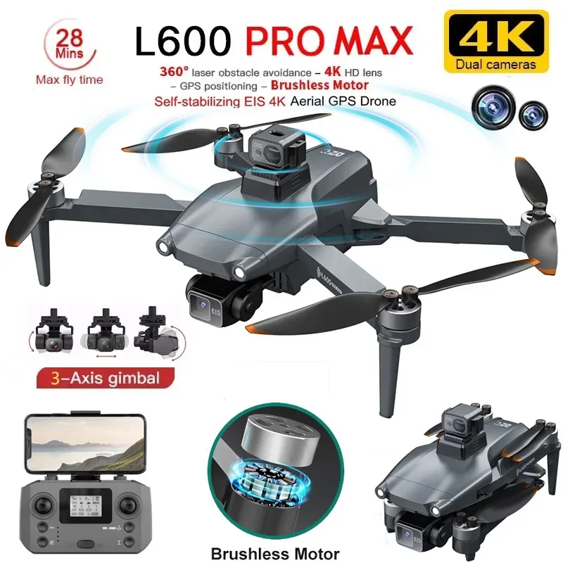 L600 PRO MAX GPS Drone Profess - Drone Rc Fpv Pro 评论和价格