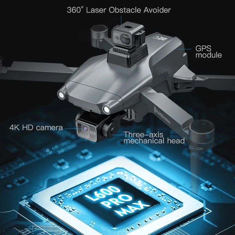 L600 PRO MAX GPS Drone Profess - Drone Rc Fpv Pro 评论和价格