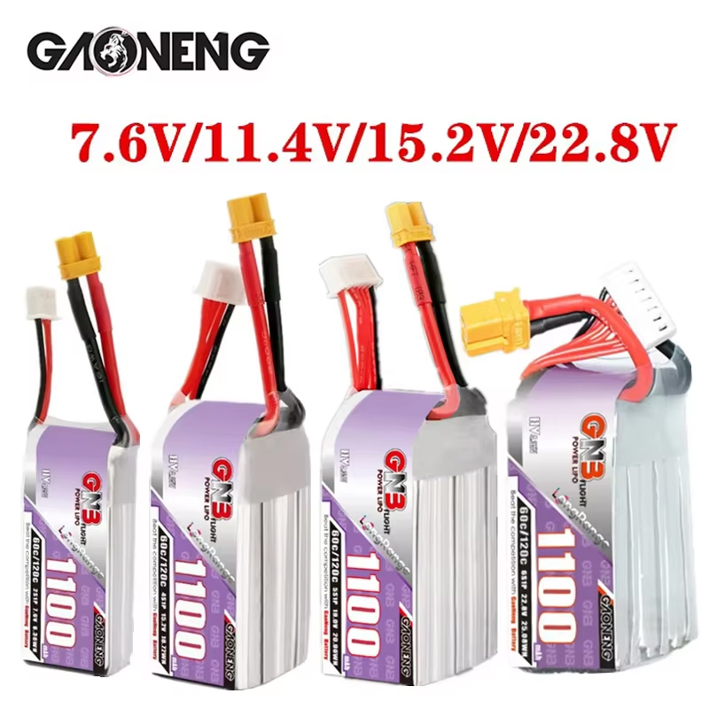 GNB 1100mAh 2S 3S 4S 6S 60C/12 - Drone Rc Link 评论和价格