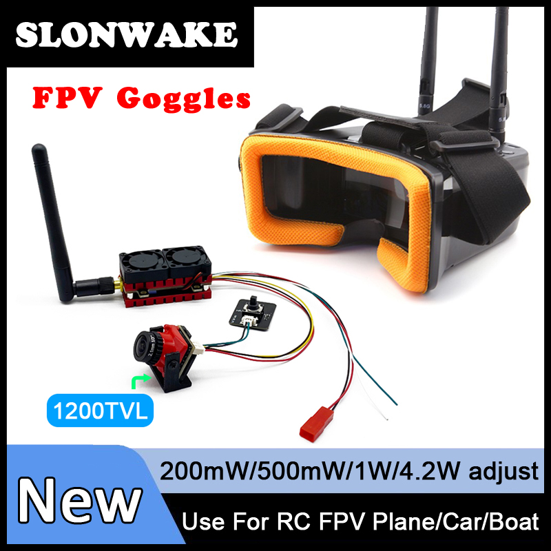 SLONWAKE 5.8G 48CH 4.2W VTX Tr - Fpv Goggles Headset 评论和价格