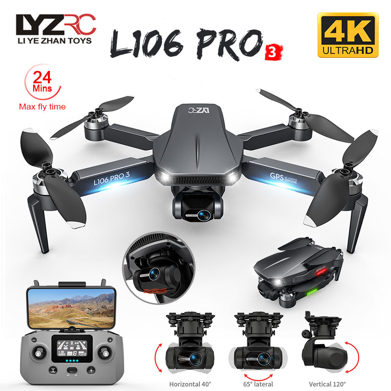 L106 Pro 3 Drone 5G WIFI FPV F - Drone Rc Fpv Pro 评论和价格