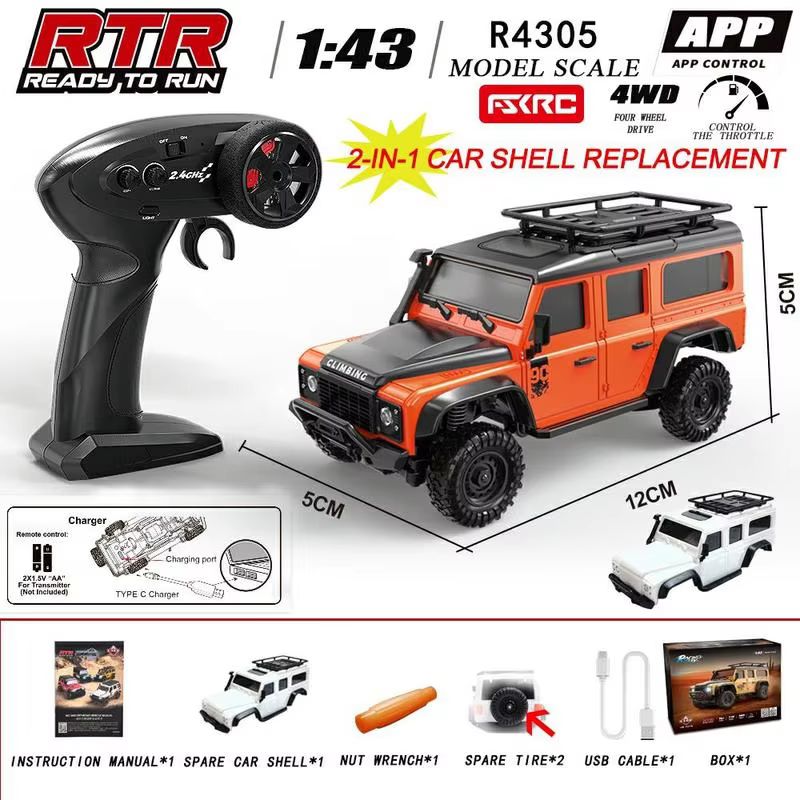 HuangBo 1:43 Scale 4WD RC Rock - Drone Or Rc Car 评论和价格