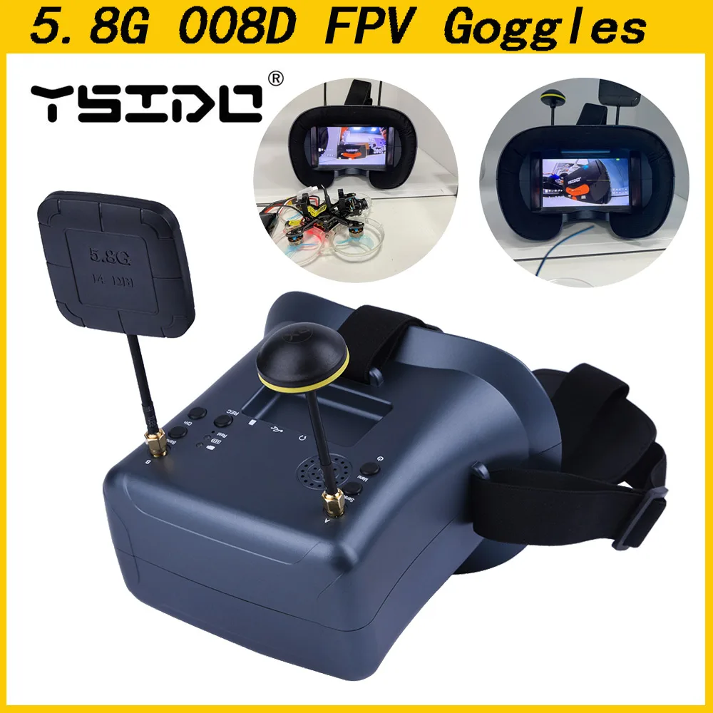 5.8G 40CH 4.3 Inch 800*480 Vid - Fpv Goggles Headset 评论和价格