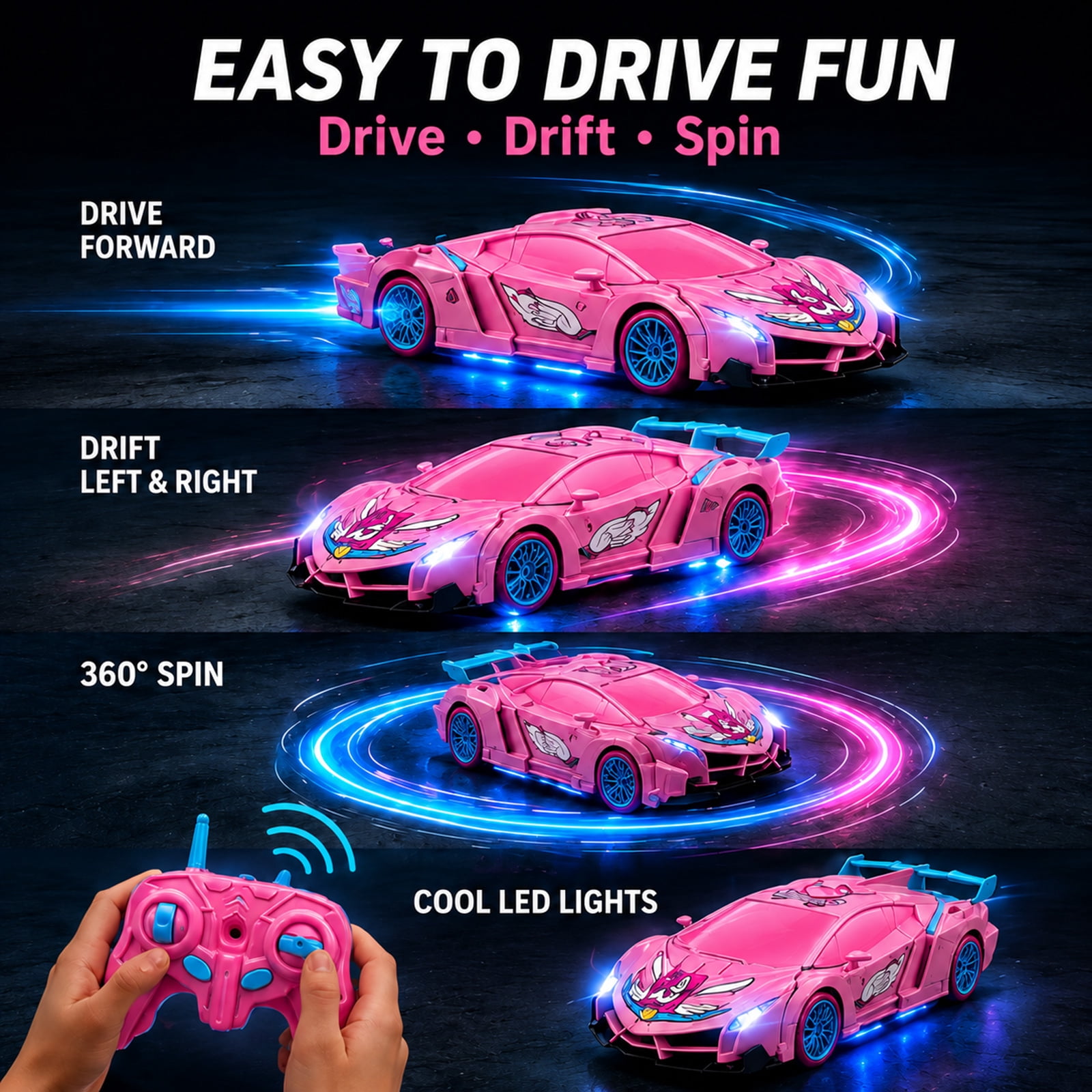 Unicorn RC Transforming Robot  - Drone Lidi Rc 评论和价格