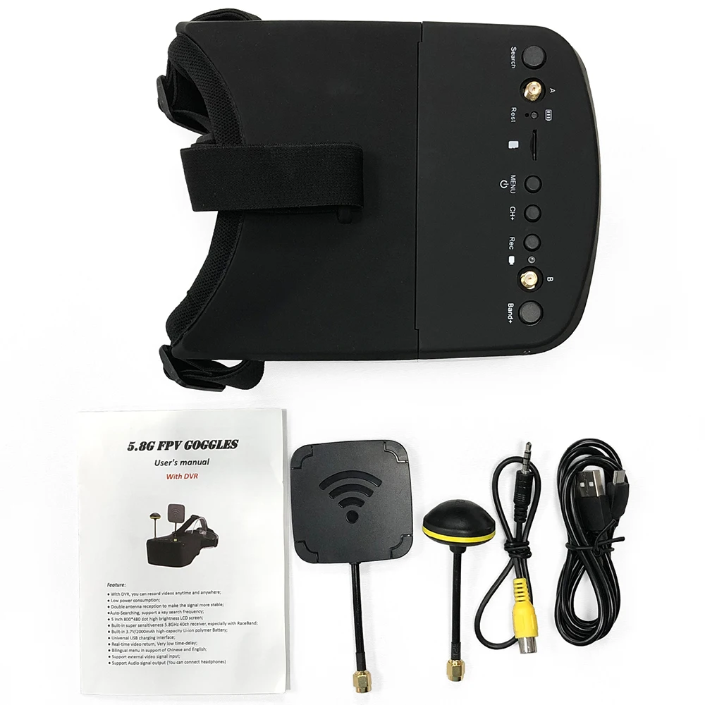 UniFly 9IMOD LS-800D 5.8G 40CH - Fpv Goggles Headset 评论和价格